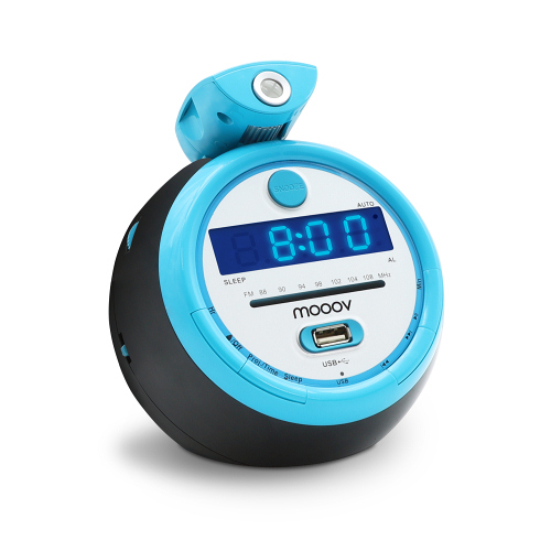 Radio reloj con luz de proyección FM Moov