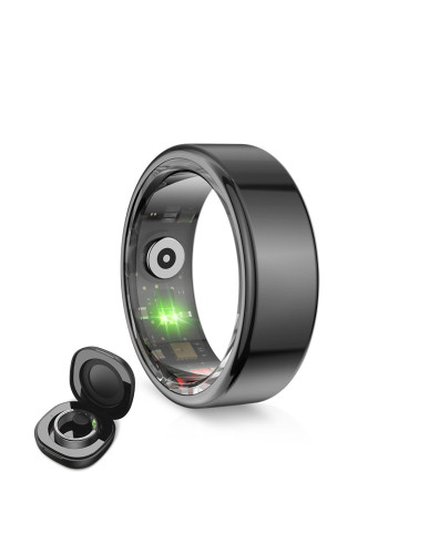 Anillo inteligente Saturn negro talla 10 KSIX