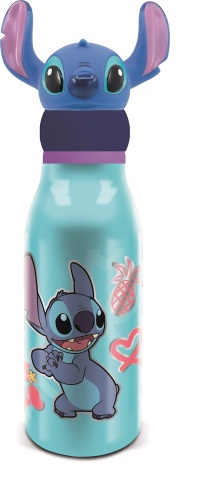 Botella de aluminio con figurita 3D 690 ml STOR Stitch Drawing