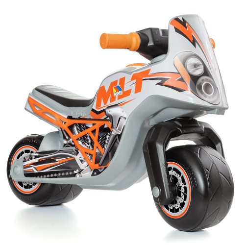 Moto correpasillos con ruedas MOLTO CROSS RACE PLATA