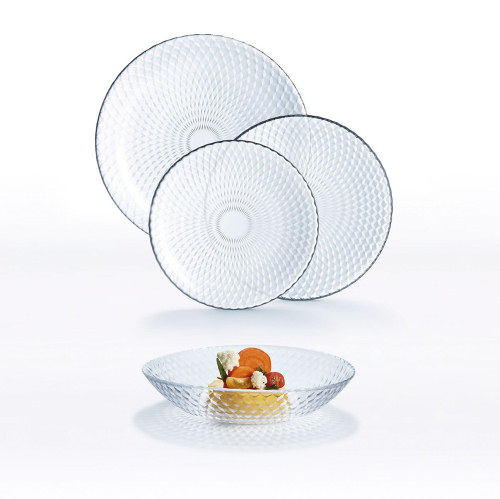 Vajilla de 18 Piezas Pampille Clear Luminarc