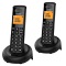 Alcatel E160 Duo pack 2 inalámbricos DECT con base de carga negro