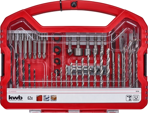 Set de brocas y puntas  62 piezas KWB